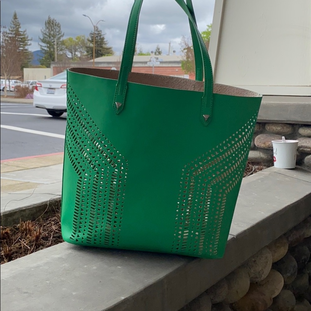 Stella & Dot green tote